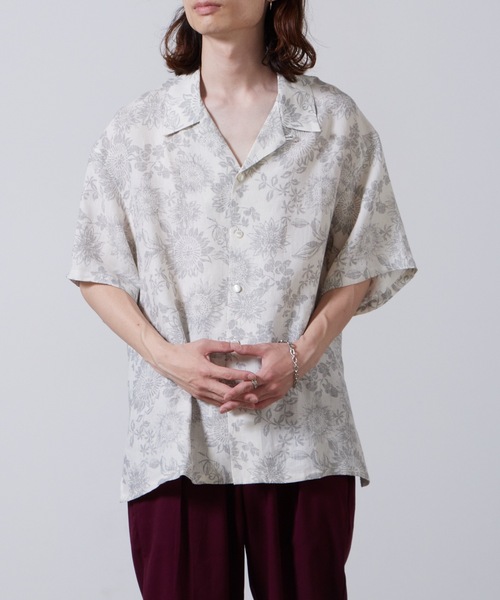 superNova.（スーパーノヴァ）の「superNova./スーパーノヴァ Aloha shirts-Sunflower（シャツ/ブラウス・メンズ・ホワイト・S）」の9枚目の写真