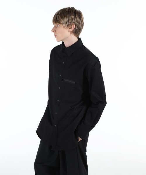 Y-3(ワイスリー)の「Y-3 UT TWILL OVERSHIRT(シャツ/ブラウス・メンズ・ブラック・MEDIUM/X-SMALL/SMALL/X-LARGE/LARGE)」の3枚目の写真