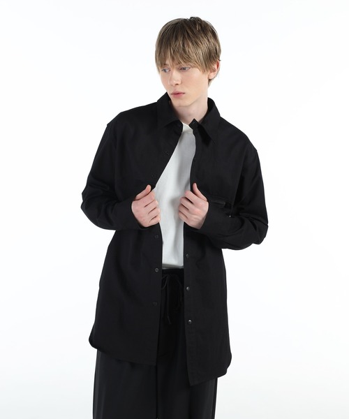 Y-3(ワイスリー)の「Y-3 UT TWILL OVERSHIRT(シャツ/ブラウス・メンズ・ブラック・MEDIUM/X-SMALL/SMALL/X-LARGE/LARGE)」の2枚目の写真