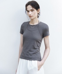 【tageechita】ホルターネックレイヤードTシャツセット