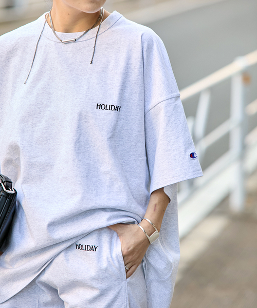 新品CHAMPION×JOURNAL STANDARD by HOLIDAY CHAMPION×JOURNAL STANDARD】by HOLIDAY REVERSE WEAVE CREW