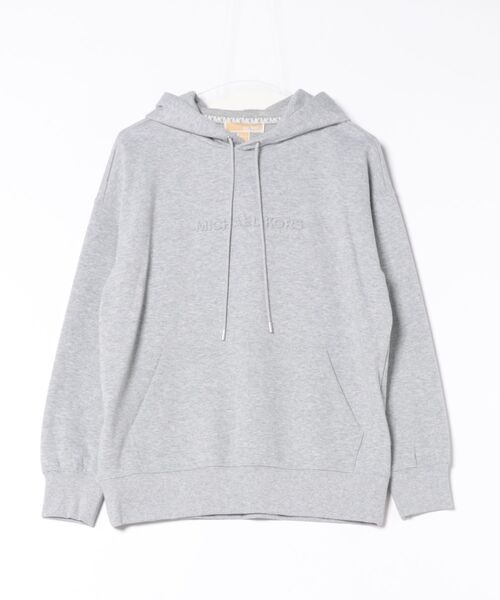 Michael Kors☆エンボス ロゴ コットン フーディ MICHAEL KORS パーカー エンボス ロゴ コットンブレンド