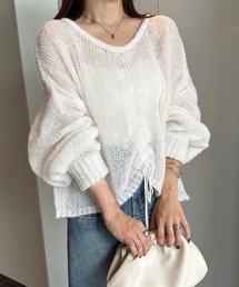 ボリューム袖」に該当するニット/セーター（リボン）ファッション通販