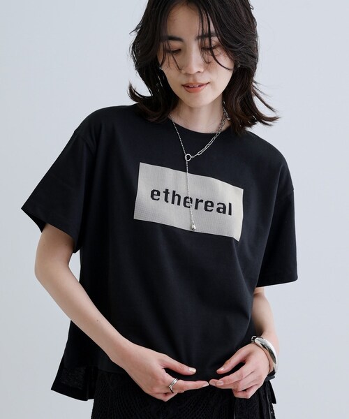 GALLEST(ギャレスト)の「シリコンロゴプリントT(Tシャツ/カットソー・レディース・グレー/ブラック/ホワイト・38)」の2枚目の写真
