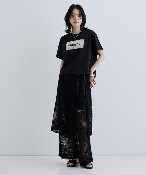 GALLEST(ギャレスト)の「シリコンロゴプリントT(Tシャツ/カットソー・レディース・グレー/ブラック/ホワイト・38)」の10枚目の写真