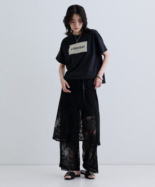 GALLEST(ギャレスト)の「シリコンロゴプリントT(Tシャツ/カットソー・レディース・グレー/ブラック/ホワイト・38)」の11枚目の写真