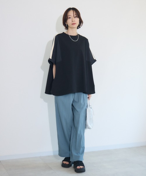 Paradise Picnic（パラダイスピクニック）の「ショルダーラインプルオーバー（Tシャツ/カットソー・レディース・アイボリー/ブラック/チャコールグレー・FREE）」の5枚目の写真