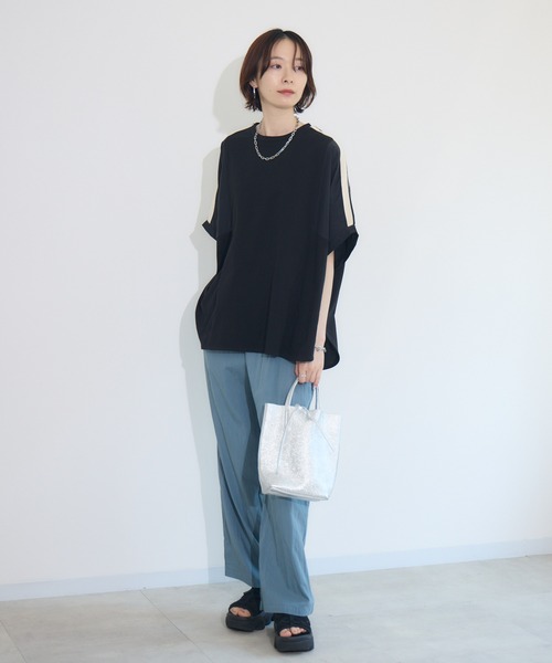 Paradise Picnic（パラダイスピクニック）の「ショルダーラインプルオーバー（Tシャツ/カットソー・レディース・アイボリー/ブラック/チャコールグレー・FREE）」の6枚目の写真