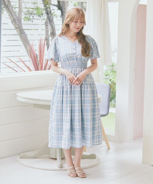 アリーム シアースリーブチェックワンピース シアースリーブチェックワンピース/Areeam（アリーム）の