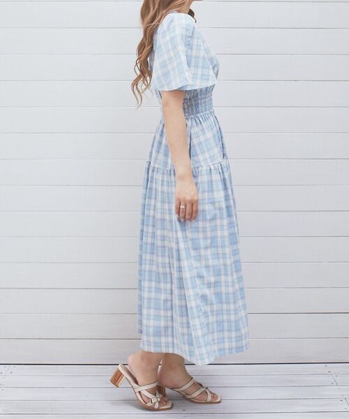 アリーム シアースリーブチェックワンピース シアースリーブチェックワンピース/Areeam（アリーム）の