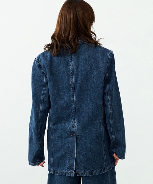 SOMETHING（サムシング）の「【GISELe 10月号掲載】atelier SOMETHING DENIM BLAZER/アトリエサムシングデニムブレザー（その他アウター・レディース・ブラック系その他/ブルー/ライトインディゴブルー/ブルー系その他/ブラウン・FREE）」の13枚目の写真