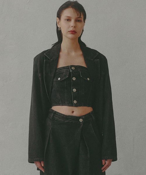 SOMETHING（サムシング）の「【GISELe 10月号掲載】atelier SOMETHING DENIM BLAZER/アトリエサムシングデニムブレザー（その他アウター・レディース・ブラック系その他/ブルー/ライトインディゴブルー/ブルー系その他/ブラウン・FREE）」の21枚目の写真