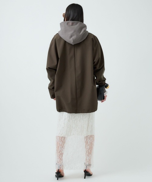 Chaos（カオス）の「Chaos(カオス)/◇VACHEMENT◇ステンカラーコート　25AW（ステンカラーコート・レディース・ダークブラウン・FREE）」の6枚目の写真