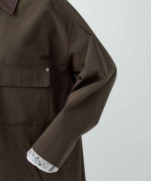 Chaos（カオス）の「Chaos(カオス)/◇VACHEMENT◇ステンカラーコート　25AW（ステンカラーコート・レディース・ダークブラウン・FREE）」の18枚目の写真