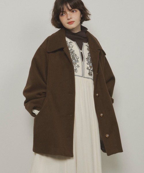 金釦ミドルコート（ステンカラーコート）｜Unitage（ユニテージ）の