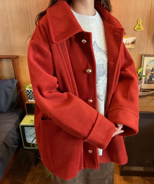 金釦ミドルコート（ステンカラーコート）｜Unitage（ユニテージ