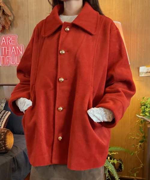 金釦　ミドルコート Unitage ステンカラーコート コート 金釦ミドルコート