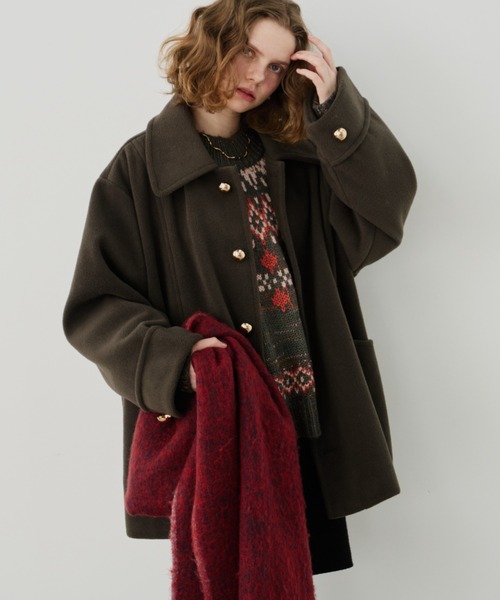 金釦ミドルコート（ステンカラーコート）｜Unitage（ユニテージ）の