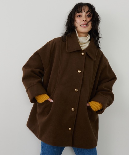 ピンクローズ　新品未使用unitage金釦ミドルコート　ベージュ ピンクローズ様専用 新品未使用unitage金釦ミドルコート ベージュ