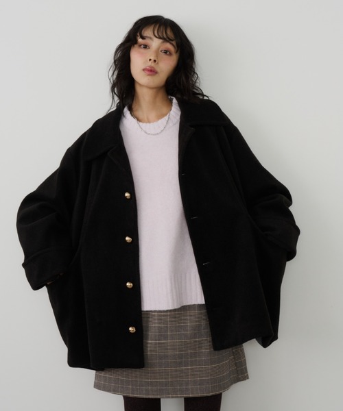 金釦ミドルコート（ステンカラーコート）｜Unitage（ユニテージ）の