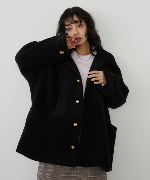 金釦ミドルコート（ステンカラーコート）｜Unitage（ユニテージ）の
