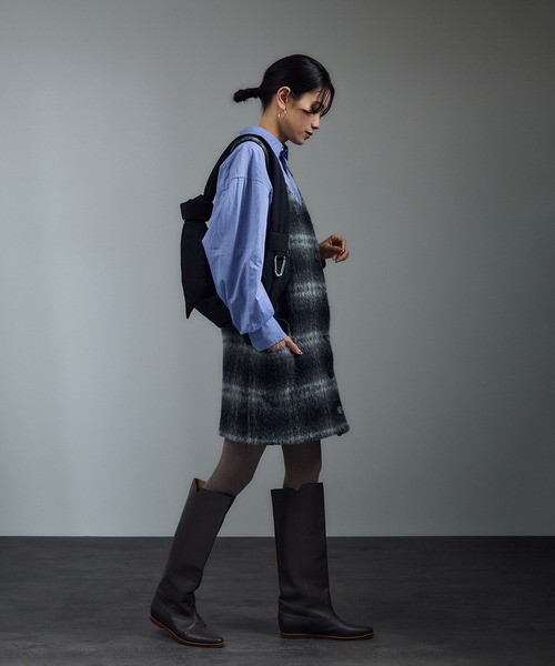 SALON adam et rope'(サロン アダム エ ロペ)の「BALLIシャギーミニジャンパースカート(ジャンパースカート・レディース・グレー系その他/イエロー系その他・FREE)」の18枚目の写真