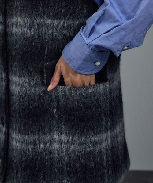 SALON adam et rope'(サロン アダム エ ロペ)の「BALLIシャギーミニジャンパースカート(ジャンパースカート・レディース・グレー系その他/イエロー系その他・FREE)」の10枚目の写真