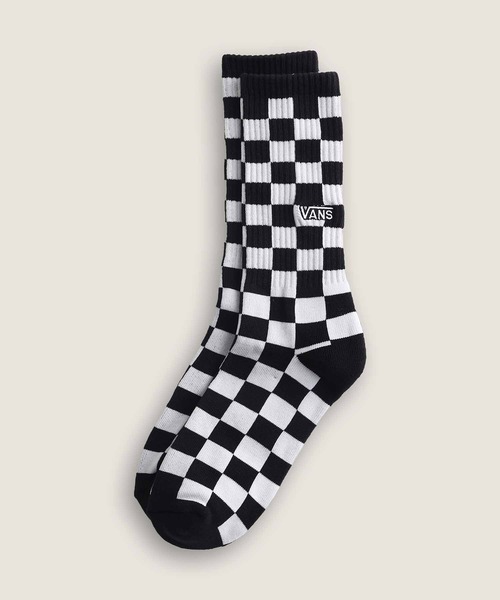 VANS(バンズ)の「チェッカーボード クルーソックス(ソックス/靴下・メンズ・ブラック×ホワイト・MEDIUM/LARGE)」の1枚目の写真