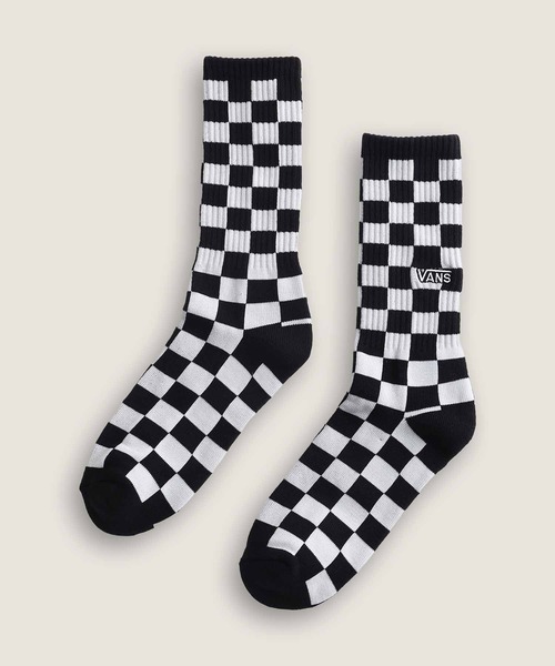 VANS(バンズ)の「チェッカーボード クルーソックス(ソックス/靴下・メンズ・ブラック×ホワイト・MEDIUM/LARGE)」の2枚目の写真