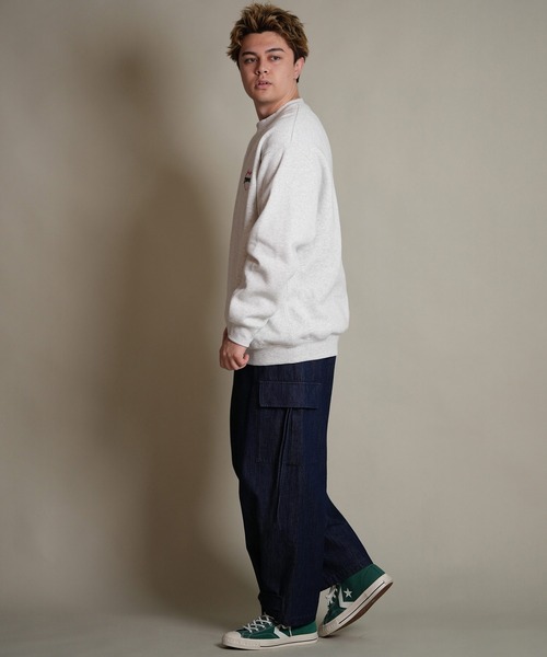 THRASHER(スラッシャー)の「THRASHER/スラッシャー トレーナー スウェット クルーネック ロゴ 裏起毛 254TH1TR064(スウェット・メンズ・ホワイト/ベージュ/ブラック・L/M/XL)」の7枚目の写真