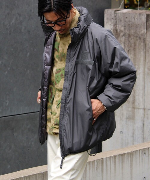 TAION◾️ LEVEL7ミリタリーダウンジャケット ■ブラック■Mサイズ ミリタリー ハイネックWジップ ダウンジャケット-ソフトシェル – TAION