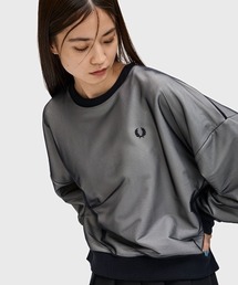FRED PERRY(tbhy[)Mesh Overlay Sweatshirt^bVI[o[CXEFbgVc(XEFbg)