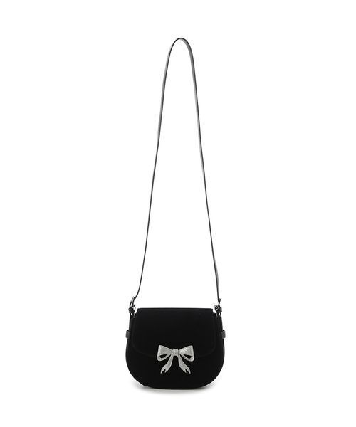 LILY BROWN（リリーブラウン）の「[L.B CANDY STOCK]ビジューラウンド2wayミニバッグ（ハンドバッグ・レディース・アイボリー/ブラック/ドット・F）」の15枚目の写真