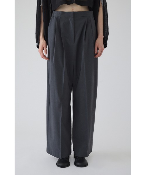 RIM.ARK（リムアーク）の「Move belt light PT ムーブベルトライトパンツ（スラックス・レディース・グレー/ブラック・38/36）」の2枚目の写真