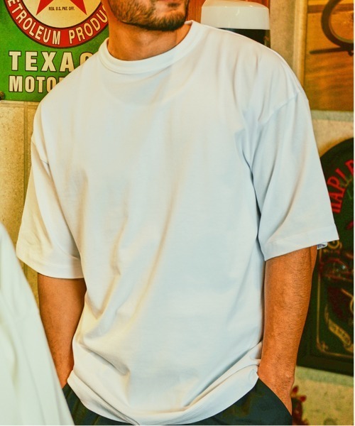 Sunny Smith(サニースミス)の「へビーオンス Cool Smith ワッペン 半袖Tシャツ(Tシャツ/カットソー・メンズ・チャコール/オフホワイト/ネイビー・LARGE/MEDIUM)」の8枚目の写真
