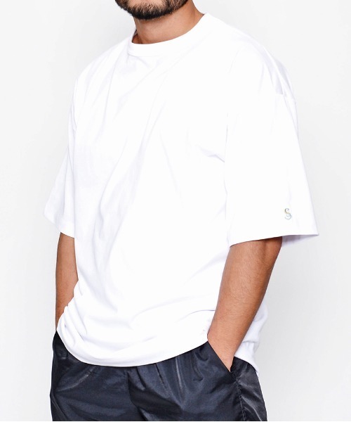 Sunny Smith(サニースミス)の「へビーオンス Cool Smith ワッペン 半袖Tシャツ(Tシャツ/カットソー・メンズ・チャコール/オフホワイト/ネイビー・LARGE/MEDIUM)」の11枚目の写真