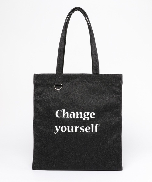 GLOBAL WORK（グローバルワーク）の「推しごとマルチWAYラメZIPトート/572599（トートバッグ・レディース・ブラック/オフホワイト/パープル系その他2/ライトグレー・FREE）」の20枚目の写真