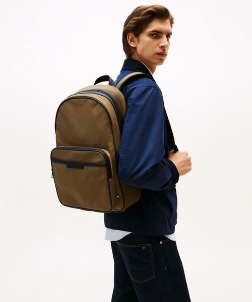 TOMMY HILFIGER（トミーヒルフィガー）の「リプリーブバックパック（バックパック/リュック・メンズ・ベージュ/ブラック・FREE）」の6枚目の写真