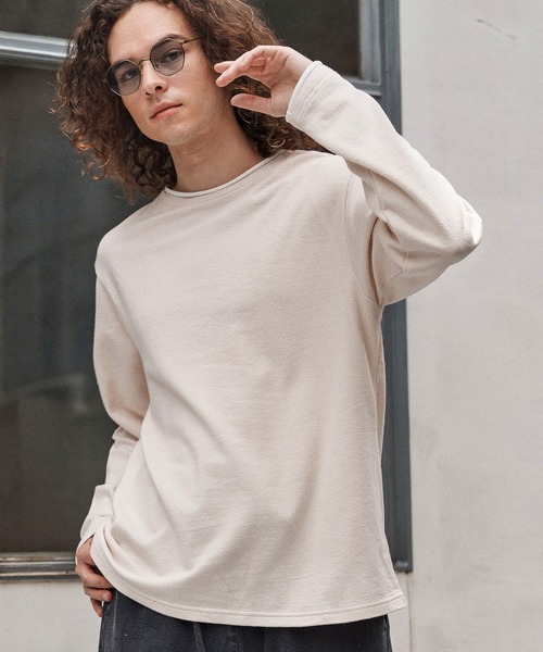 mlt5349- スラブフェイクレイヤードロンT(CA02-55210)（Tシャツ