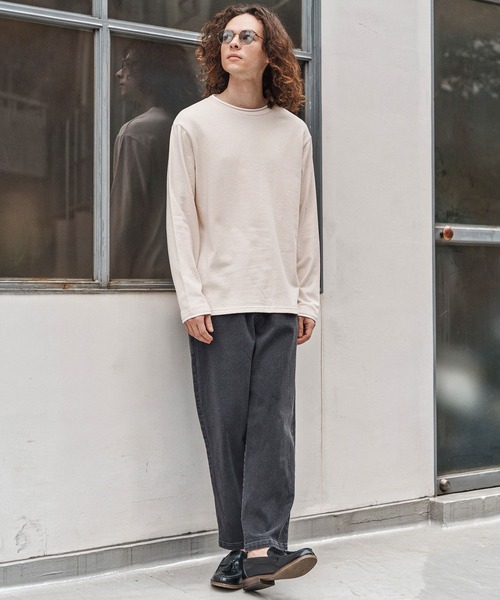 CAMBIO(カンビオ)の「mlt5349- スラブフェイクレイヤードロンT(CA02-55210)(Tシャツ/カットソー・メンズ・ブラック/アイボリー/ネイビー・XL/L/M)」の15枚目の写真