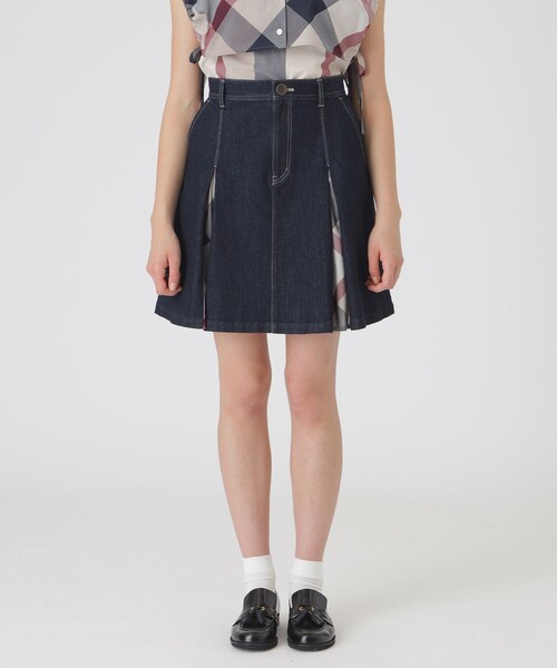 BLUE LABEL CRESTBRIDGE デニムミニスカート デニムミニスカート（スカート）｜BLUE LABEL CRESTBRIDGE(ブルー