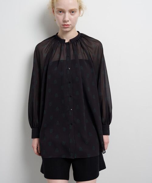 LANVIN en Bleu(ランバンオンブルー)の「Art DECO 100e ブラウス(シャツ/ブラウス・レディース・ボルドー・38)」の8枚目の写真