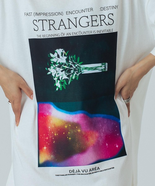 OKIRAKU（オキラク）の「(OKIRAKU×ROSEBUD)DOCKING GRAPHIC DRESS（ワンピース・レディース・ホワイト/ブラック・ONE SIZE）」の6枚目の写真