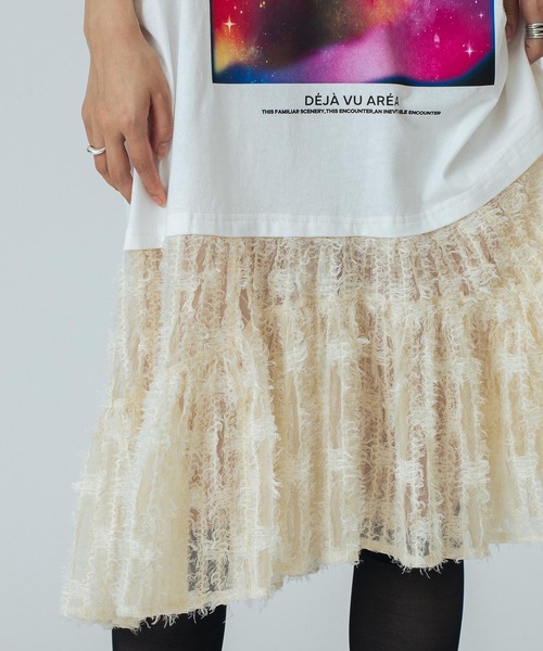 OKIRAKU（オキラク）の「(OKIRAKU×ROSEBUD)DOCKING GRAPHIC DRESS（ワンピース・レディース・ホワイト/ブラック・ONE SIZE）」の7枚目の写真