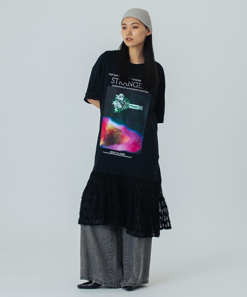 OKIRAKU（オキラク）の「(OKIRAKU×ROSEBUD)DOCKING GRAPHIC DRESS（ワンピース・レディース・ホワイト/ブラック・ONE SIZE）」の16枚目の写真