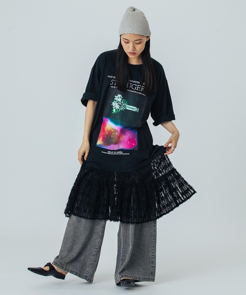 OKIRAKU（オキラク）の「(OKIRAKU×ROSEBUD)DOCKING GRAPHIC DRESS（ワンピース・レディース・ホワイト/ブラック・ONE SIZE）」の19枚目の写真