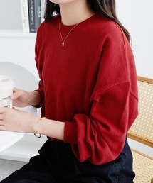 Viola e Viola（ヴィオラエヴィオラ）の「《綿タッチ×ウォッシャブル》着回し力抜群！秋から着られるシンプルニット（ニット/セーター）」