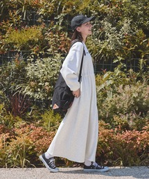 KELTY（ケルティ）の「KELTY/ケルティ 別注 ダブルロゴ刺繍 ウエストドローコード ストレッチスウェットワンピース（ワンピース）」