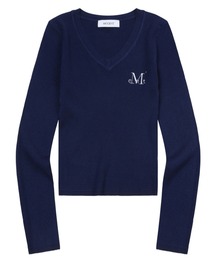 MUCENT ノアールナグランVネックニット　ムセント　セーター　アウター MUCENT｜ムセントのニット/セーター（Vネック）通販 - ZOZOTOWN