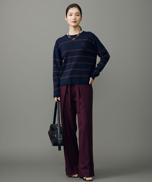 自由区(ジユウク)の「フロントディテールラップワイド パンツ(その他パンツ・レディース・黄土色系/ブラック系/ワイン系/ブラック系2・38/40)」の10枚目の写真